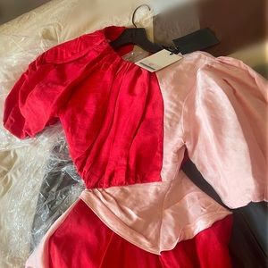 Aje red /pink Dress New Never used
